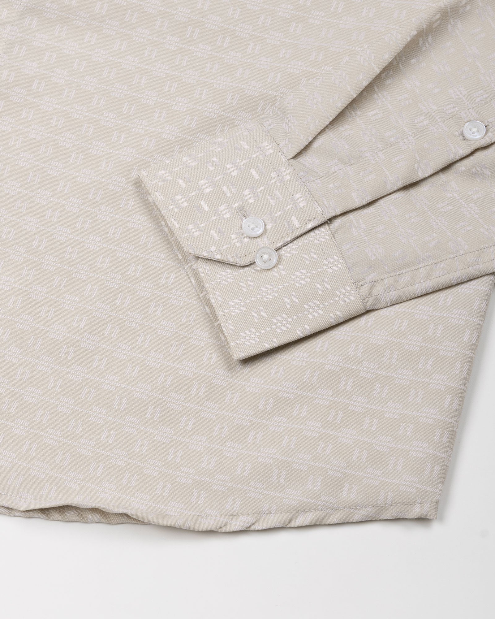 Cyron Tan Printed Cotton Shirt - John Ellies