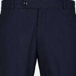 Palermo Blue Stripe Formal Cotton Pant - John Ellies