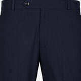 Palermo Blue Stripe Formal Cotton Pant - John Ellies