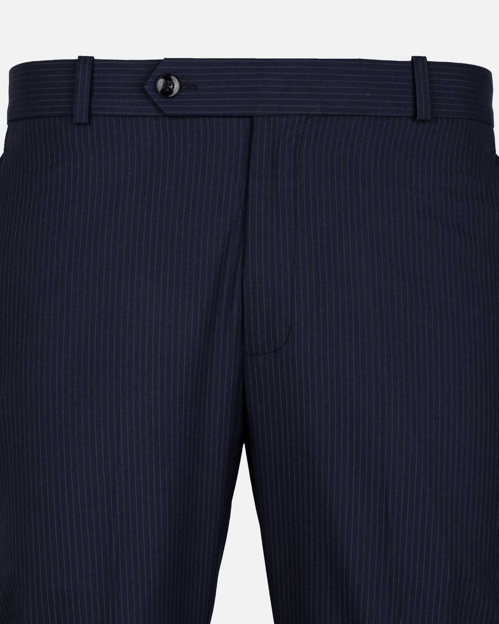 Palermo Blue Stripe Formal Cotton Pant - John Ellies