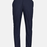 Palermo Blue Stripe Formal Cotton Pant - John Ellies