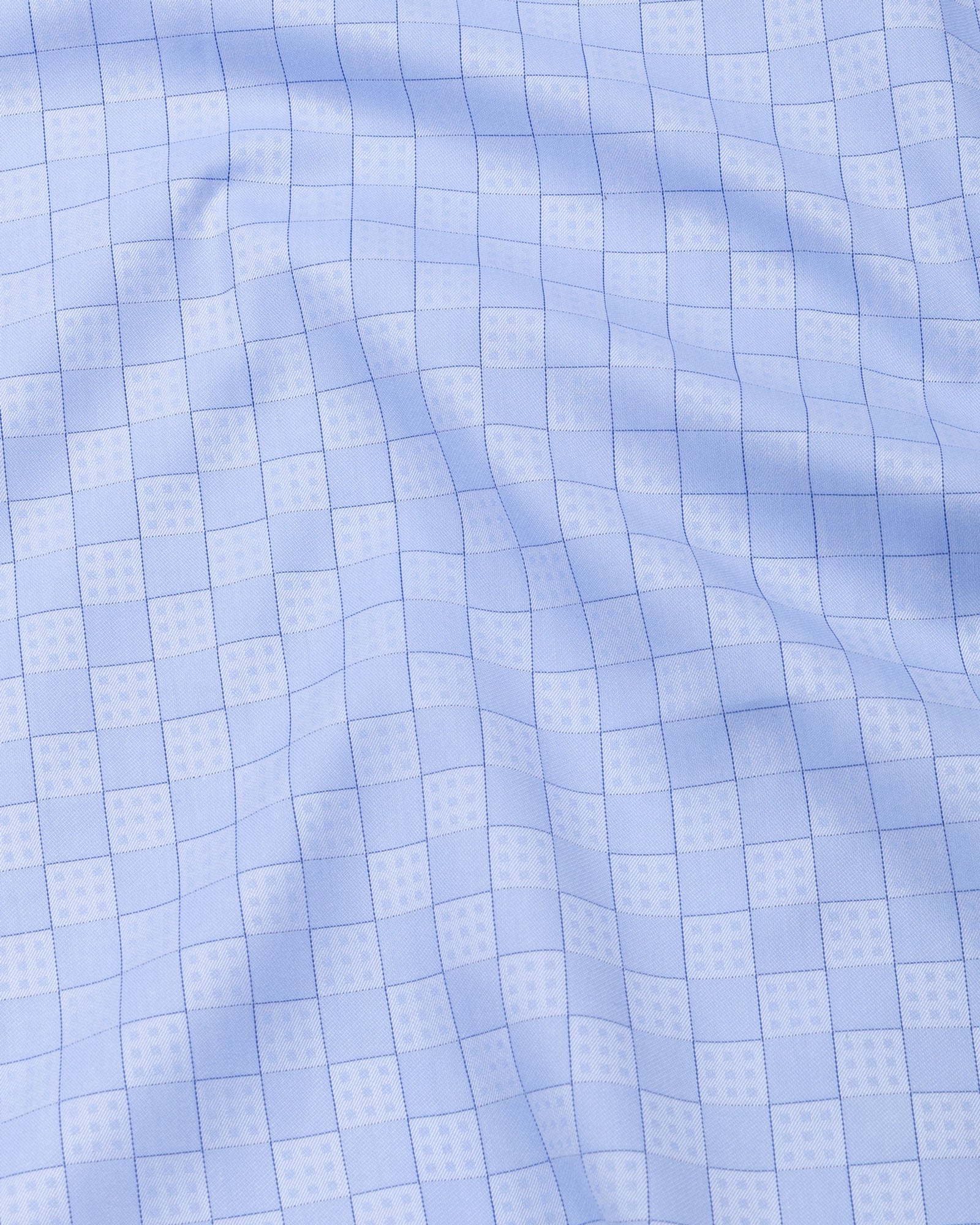 Cyron Blue Printed Cotton Shirt - John Ellies