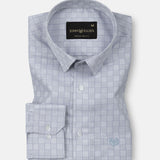 Cyron Silver Printed Cotton Shirt - John Ellies