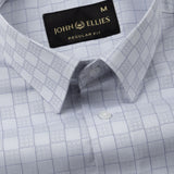 Cyron Silver Printed Cotton Shirt - John Ellies