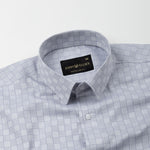 Cyron Silver Printed Cotton Shirt - John Ellies