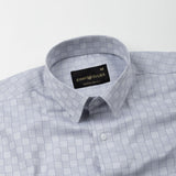 Cyron Silver Printed Cotton Shirt - John Ellies