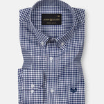 Lumea Navy Blue Front Placket Cotton Shirt - John Ellies