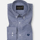 Lumea Navy Blue Front Placket Cotton Shirt - John Ellies
