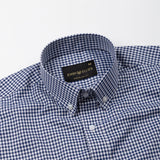 Lumea Navy Blue Front Placket Cotton Shirt - John Ellies