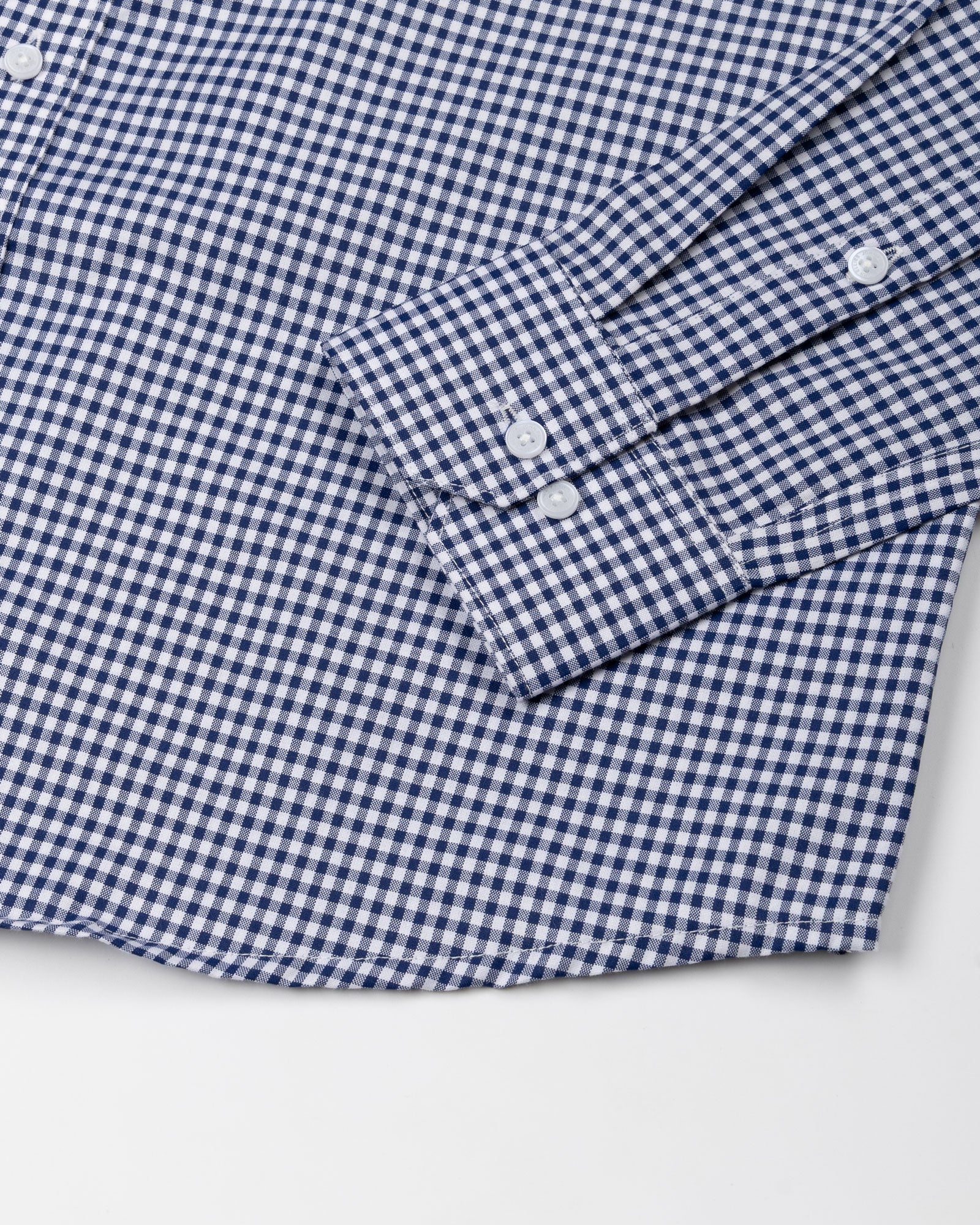 Lumea Navy Blue Front Placket Cotton Shirt - John Ellies