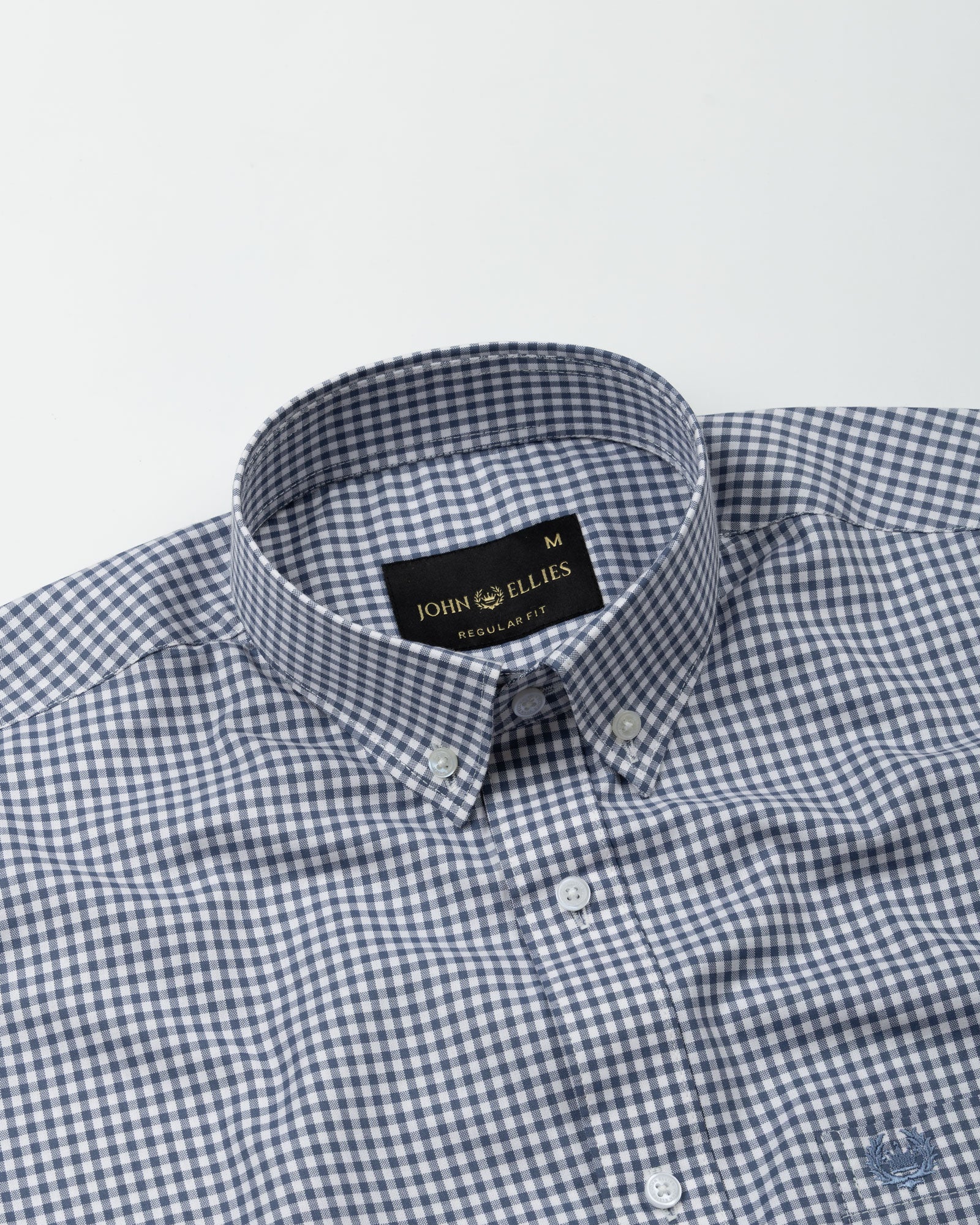 Lumea Grey Front Placket Cotton Shirt - John Ellies