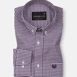 Lumea Purple Front Placket Cotton Shirt - John Ellies