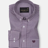 Lumea Purple Front Placket Cotton Shirt - John Ellies