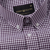 Lumea Purple Front Placket Cotton Shirt - John Ellies