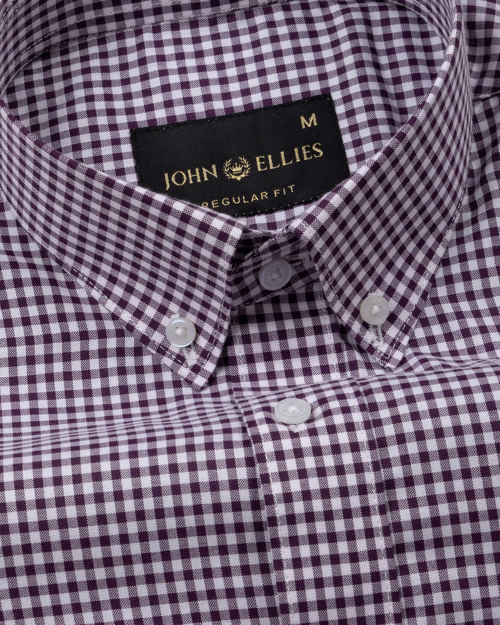 Lumea Purple Front Placket Cotton Shirt - John Ellies