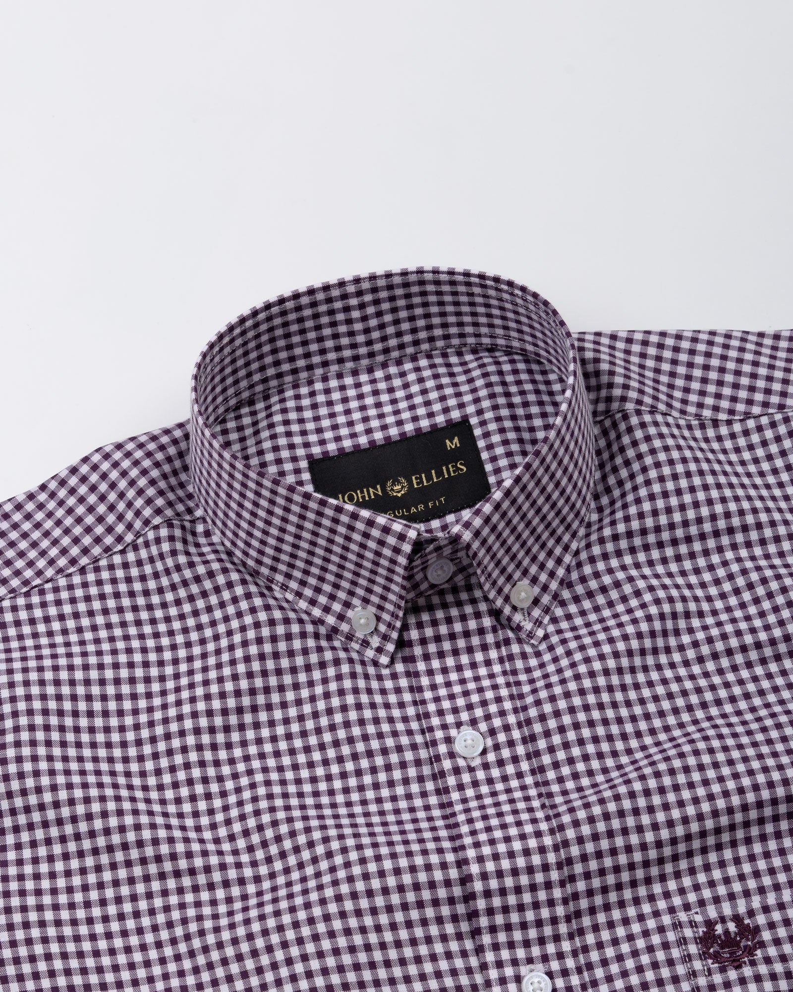 Lumea Purple Front Placket Cotton Shirt - John Ellies