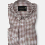 Lumea Brown Front Placket Cotton Shirt - John Ellies