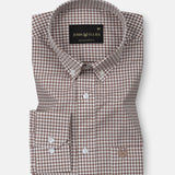 Lumea Brown Front Placket Cotton Shirt - John Ellies