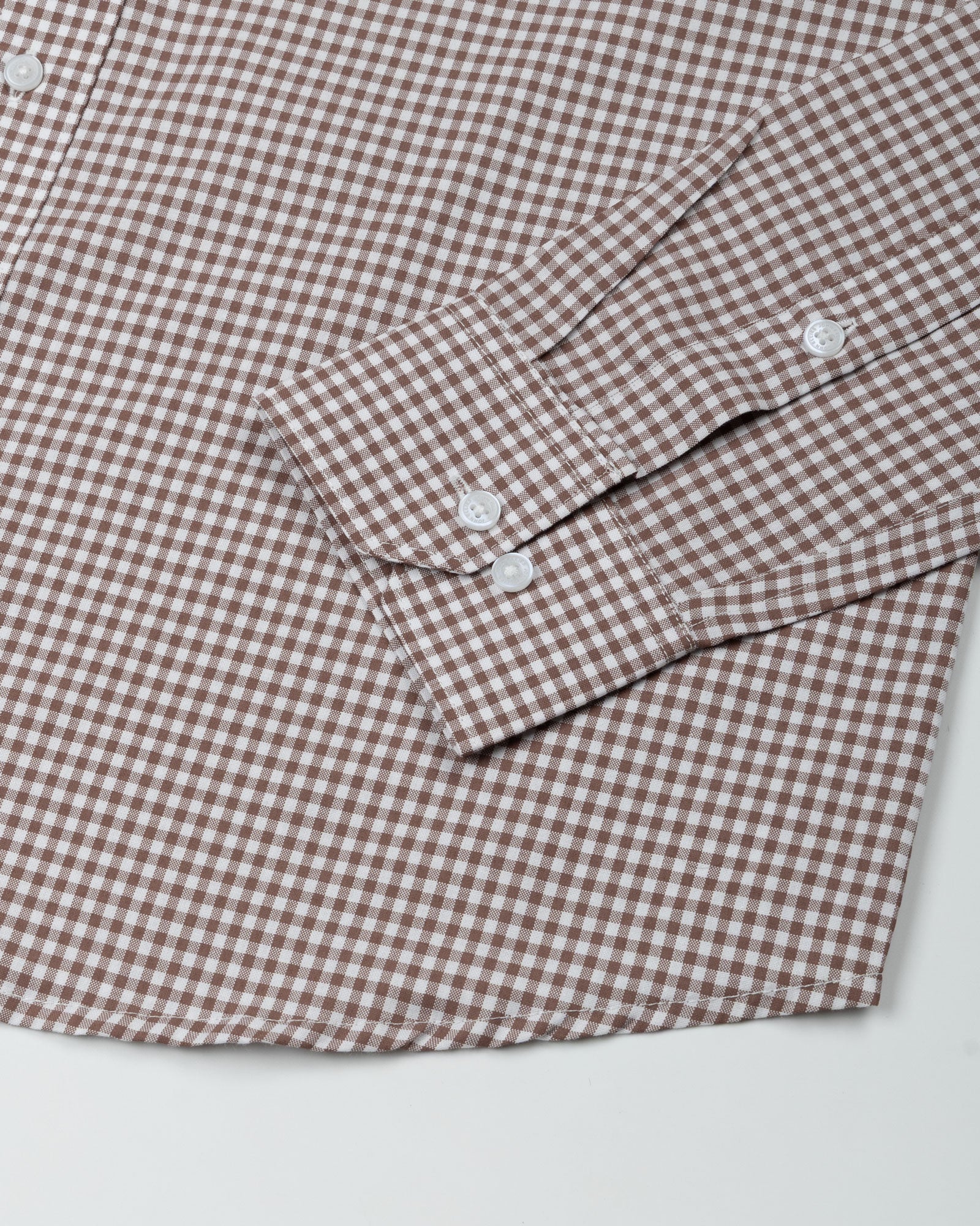 Lumea Brown Front Placket Cotton Shirt - John Ellies