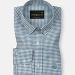 Lumea Teal Front Placket Cotton Shirt - John Ellies