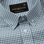 Lumea Teal Front Placket Cotton Shirt - John Ellies
