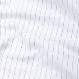 Lunar Teal Stripe Luxurious Linen Shirt - John Ellies