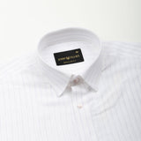 Lunar Purple Stripe Luxurious Linen Shirt - John Ellies