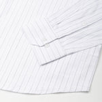 Lunar Grey Stripe Luxurious Linen Shirt - John Ellies