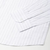 Lunar Grey Stripe Luxurious Linen Shirt - John Ellies