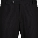 Palermo Black Stripe Formal Cotton Pant - John Ellies