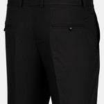 Palermo Black Stripe Formal Cotton Pant - John Ellies