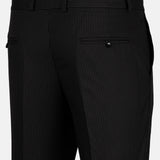 Palermo Black Stripe Formal Cotton Pant - John Ellies