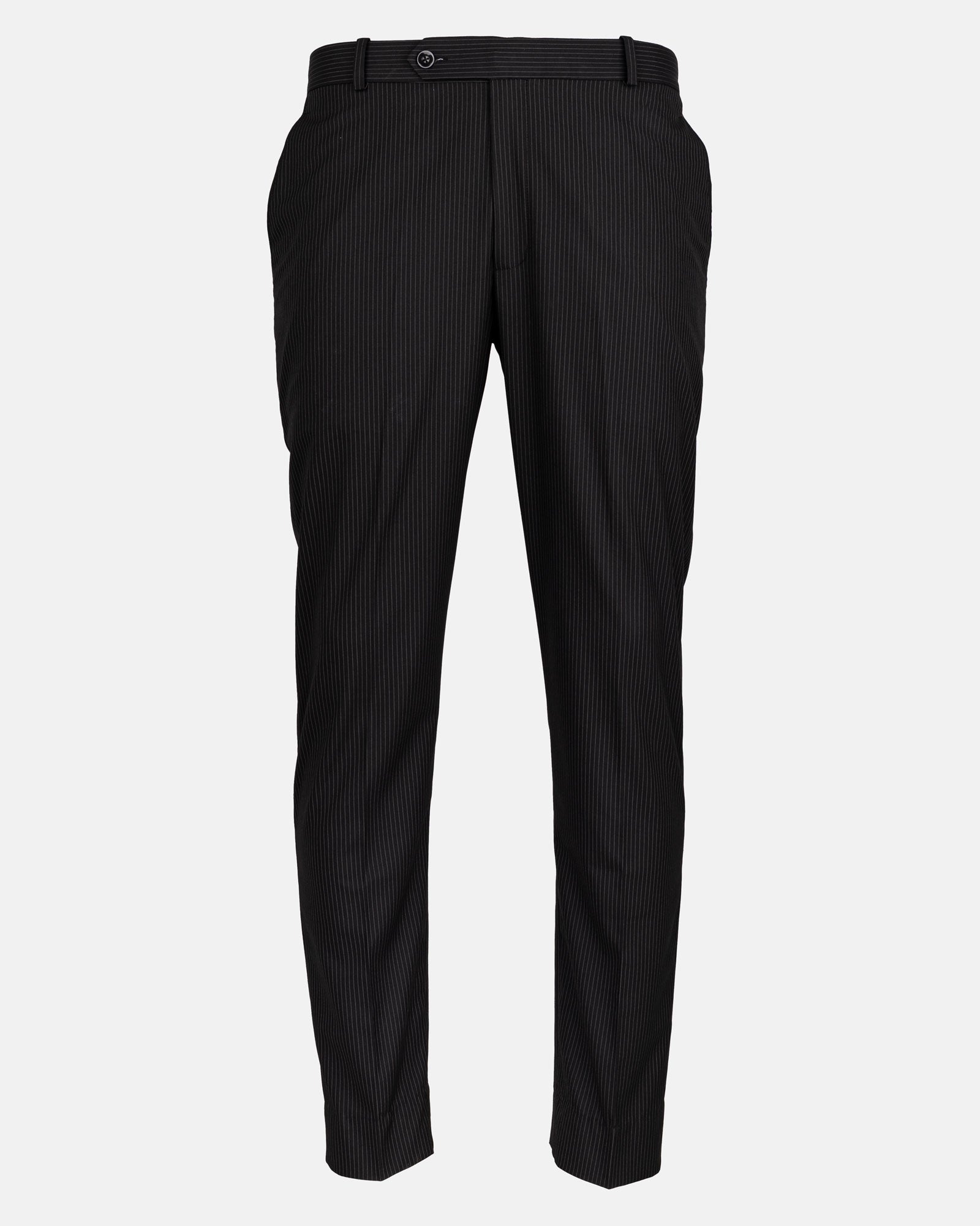 Palermo Black Stripe Formal Cotton Pant - John Ellies