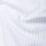 Lunar Blue Stripe Luxurious Linen Shirt - John Ellies