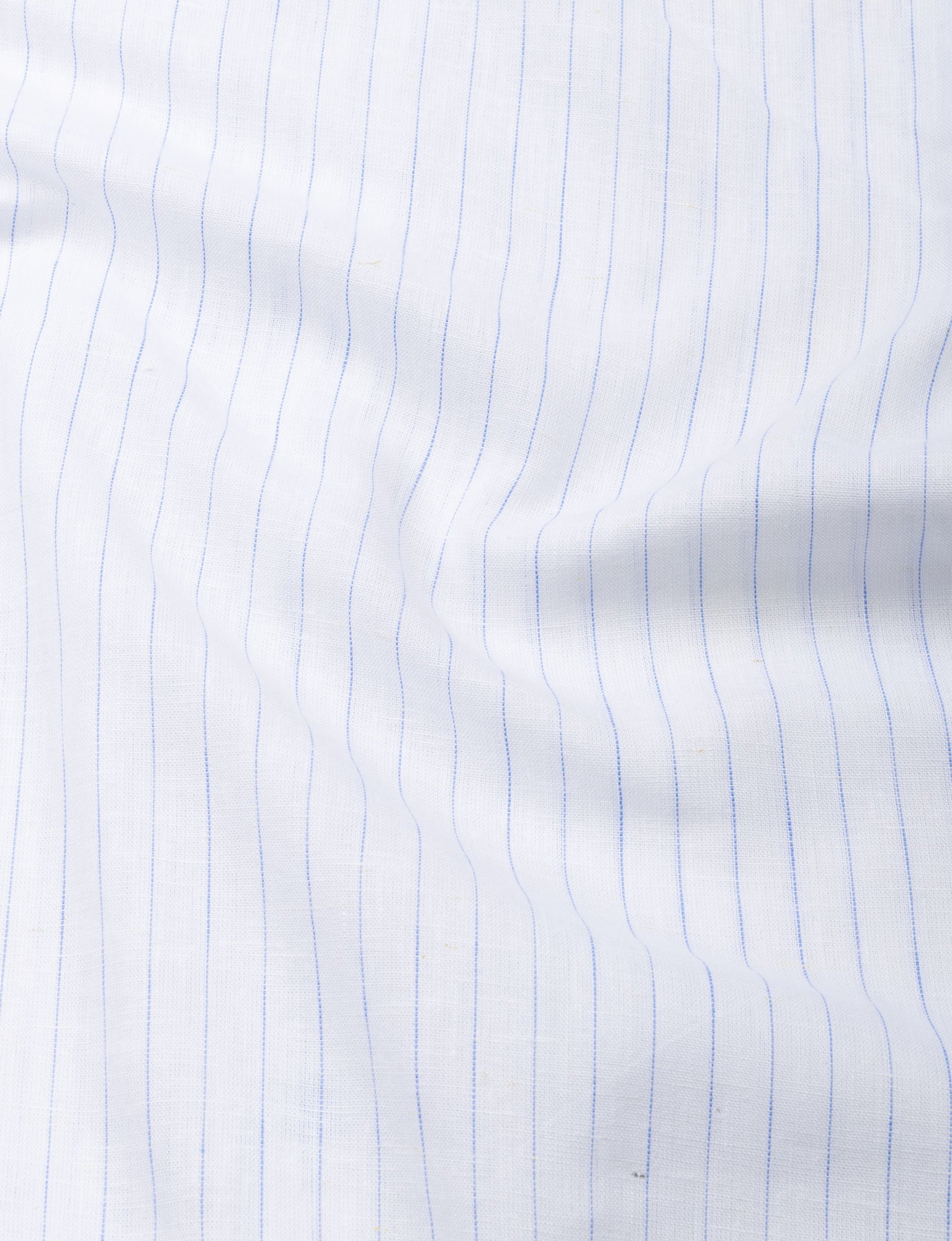 Lunar Blue Stripe Luxurious Linen Shirt - John Ellies