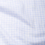 Lunar Blue Check Luxurious Linen Shirt - John Ellies