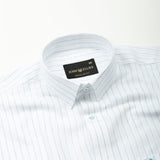 Lunar Green Stripe Luxurious Linen Shirt - John Ellies