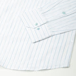 Lunar Green Stripe Luxurious Linen Shirt - John Ellies