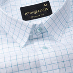 Lunar Green Check Luxurious Linen Shirt - John Ellies