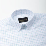 Lunar Green Check Luxurious Linen Shirt - John Ellies