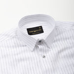 Lunar Black Stripe Luxurious Linen Shirt - John Ellies