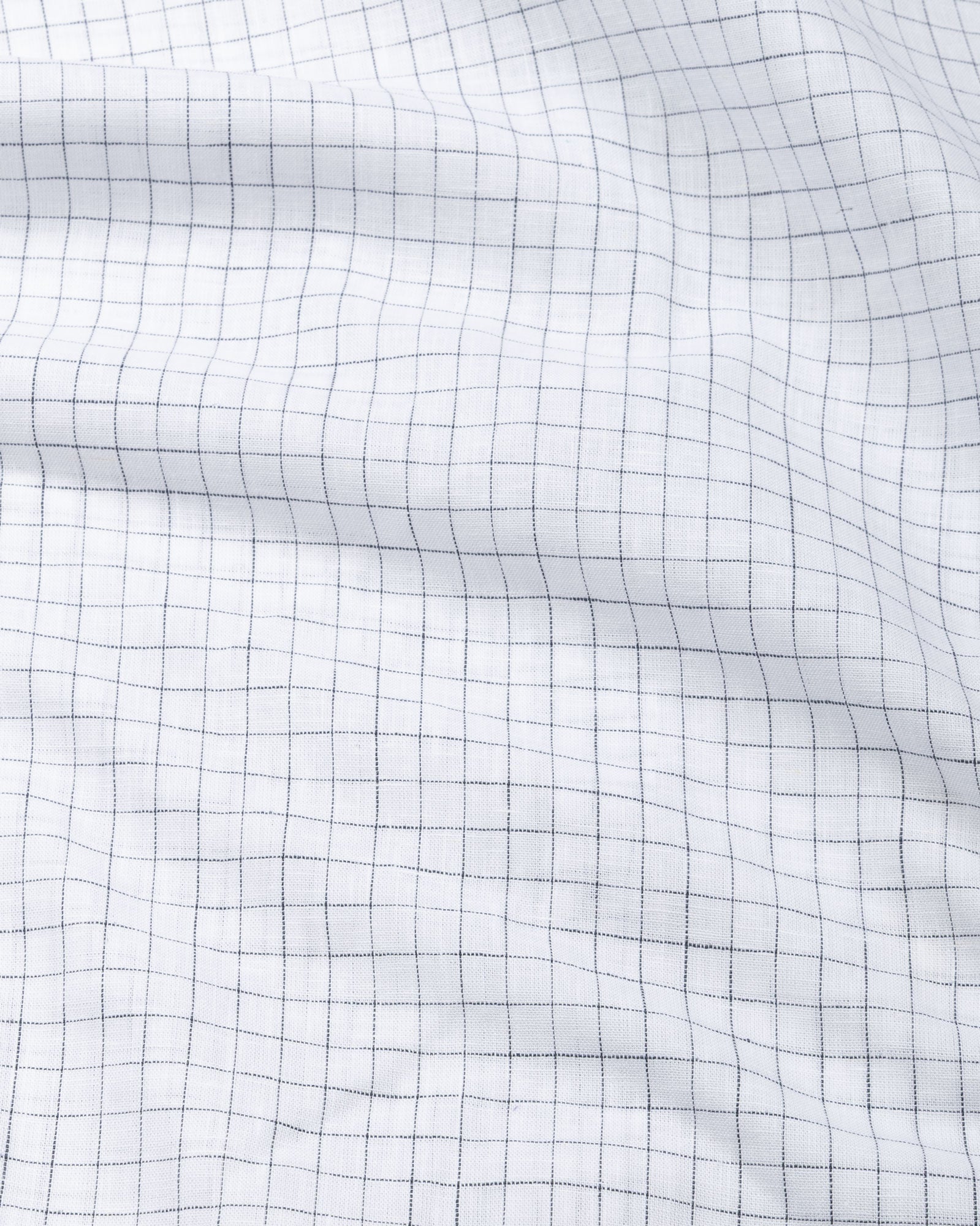 Lunar Black Check Luxurious Linen Shirt - John Ellies