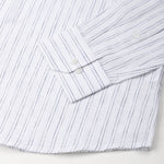 Lunar Black Multi Line Stripe Linen Shirt - John Ellies