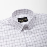 Lunar Black Multi Line Checks Linen Shirt - John Ellies