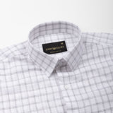 Lunar Black Multi Line Checks Linen Shirt - John Ellies