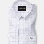 Lunar Grey Check Linen Shirt - John Ellies