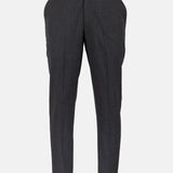 Beans Grey Stripe Formal Cotton Pant