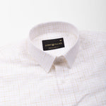 Lunar Yellow Check Linen Shirt - John Ellies