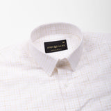 Lunar Yellow Check Linen Shirt - John Ellies