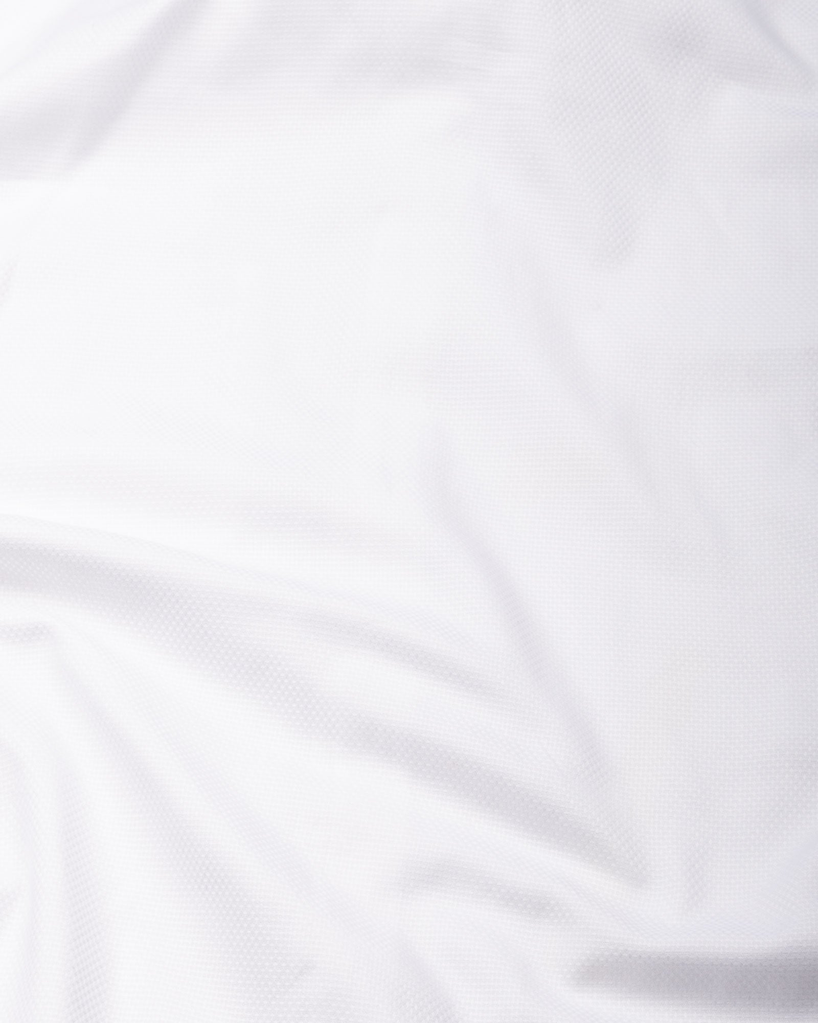 Stratos White Cotton Dobby Button Down Shirt - John Ellies